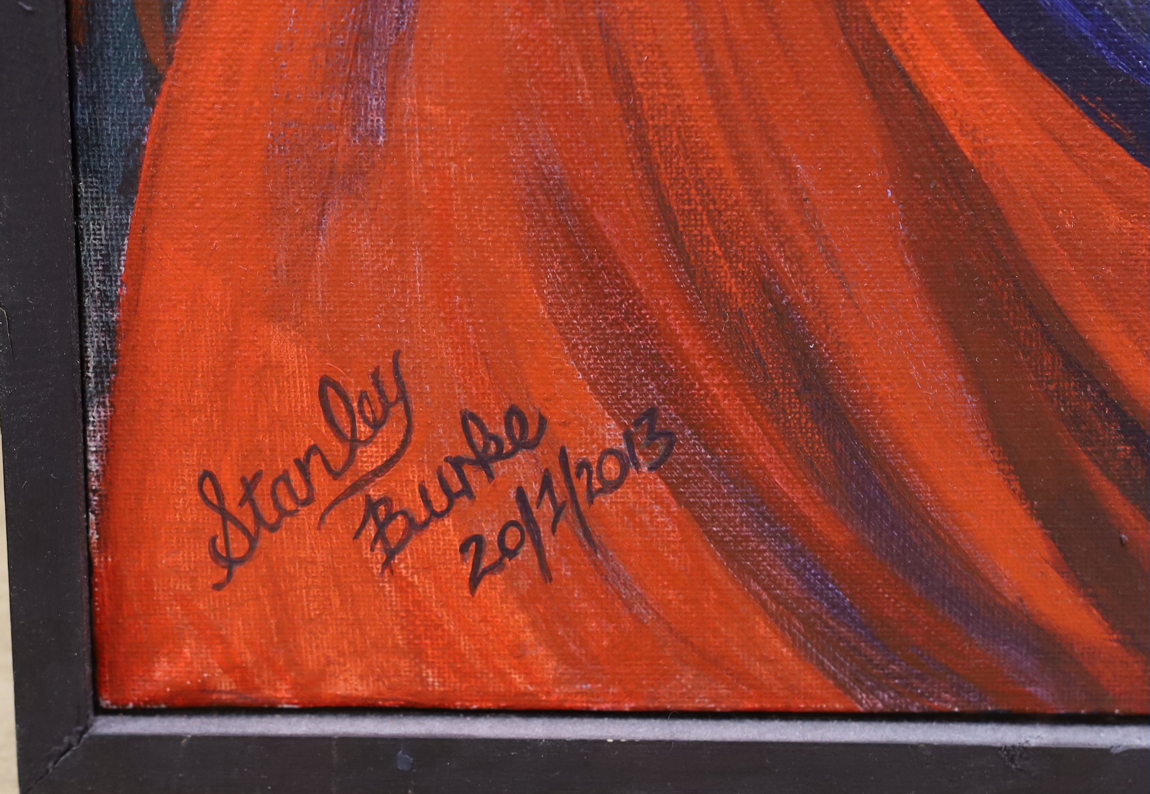 Stanley Burke (Contemporary), oil on canvas, “Boulangeried in Bourgogne”, signed and dated 2013, 76 x 101cm